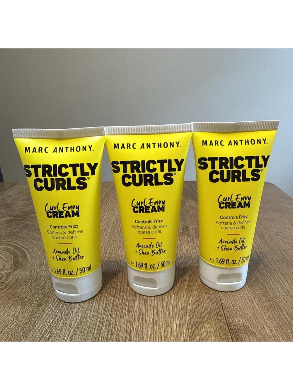 NEW Lot of 3: Marc Anthony Strictly Curls Curl Envy Cream - Travel Size 1.69oz